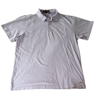 VINEYARD VINES | Pink & Blue Stripe Short Sleeve Shirt, Sz. L